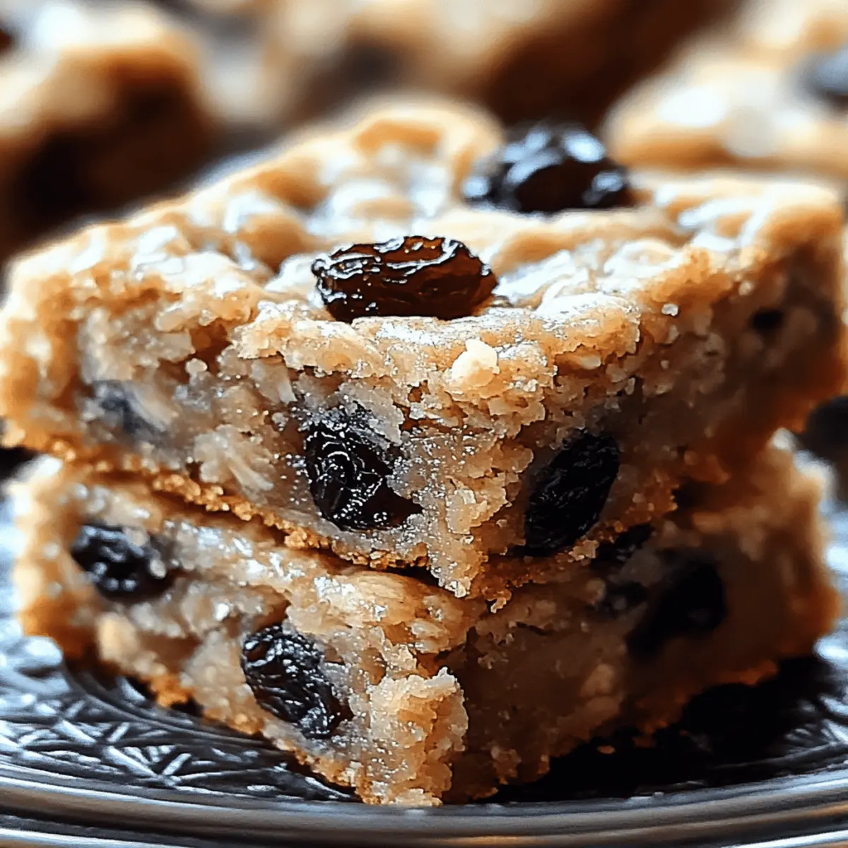 Chewy Oatmeal Raisin Cookie Bars That Bring Joy to Every Bite