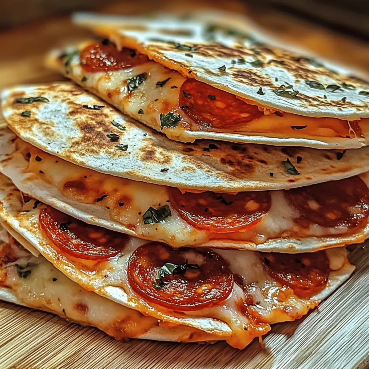 Melt-in-Your-Mouth Pepperoni Quesadillas in Under 20 Minutes