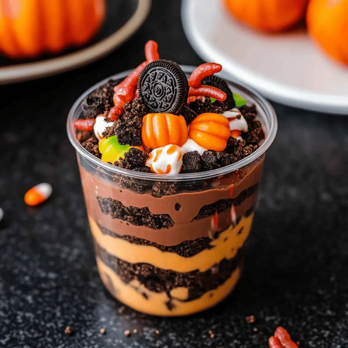 Pumpkin Patch Dirt Cups: A Sweetly Spooky No-Bake Treat