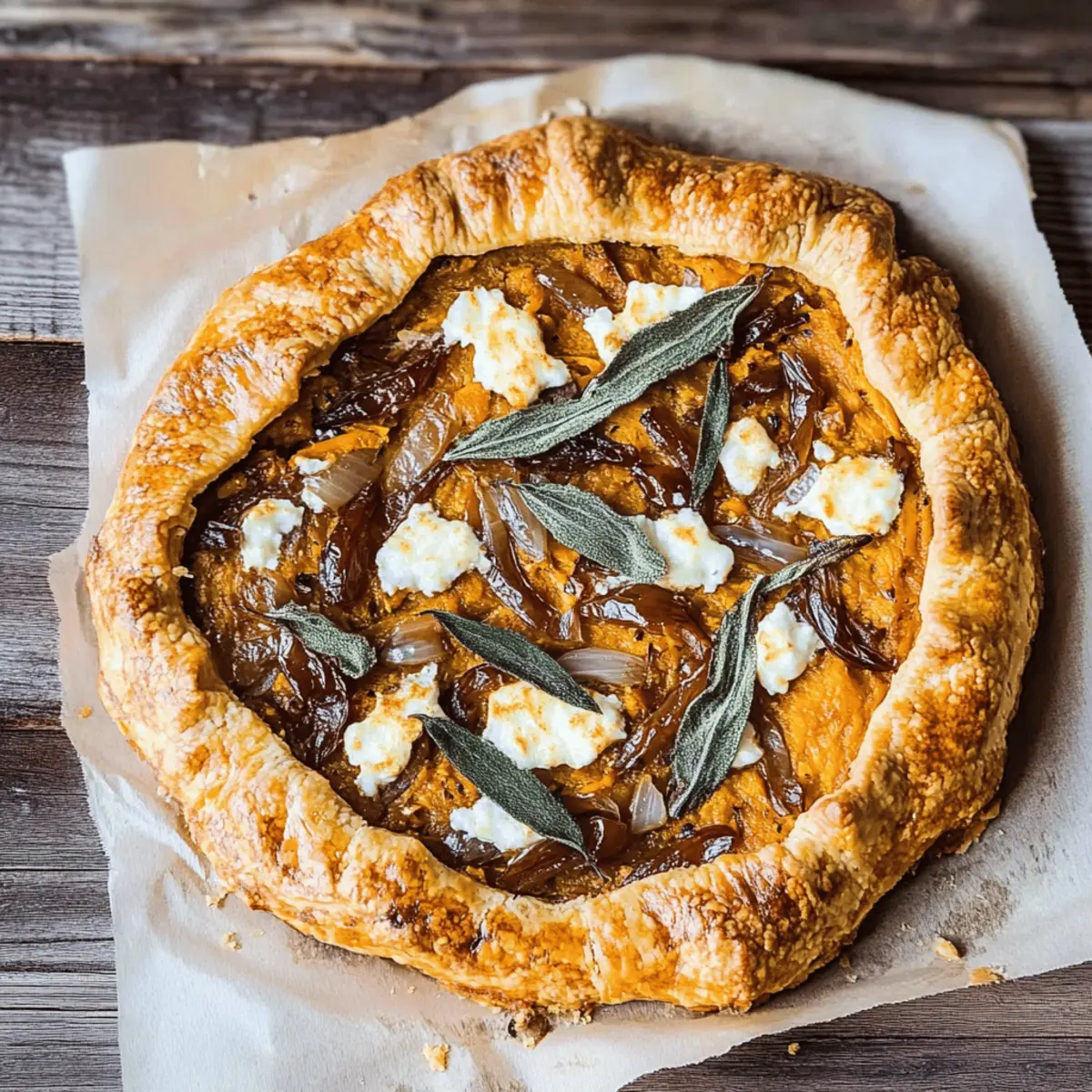 Savory Pumpkin and Goat Cheese Galette for Cozy Fall Evenings