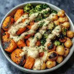 Roasted Vegetable & Chickpea Bow