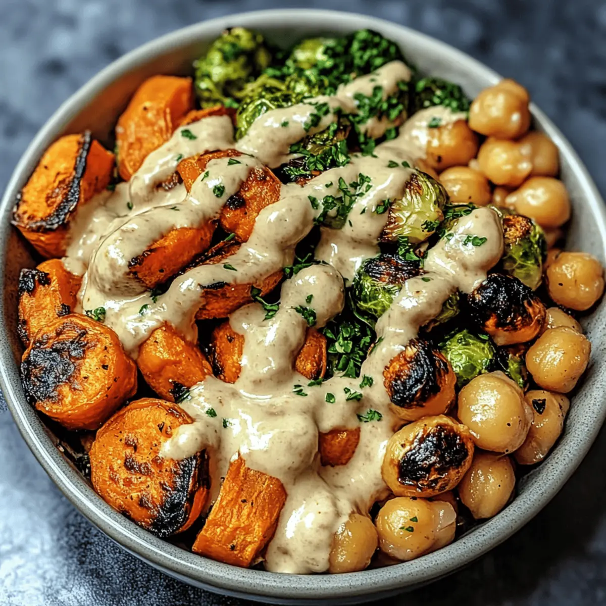 Roasted Vegetable & Chickpea Bowl: A Cozy, Nourishing Delight
