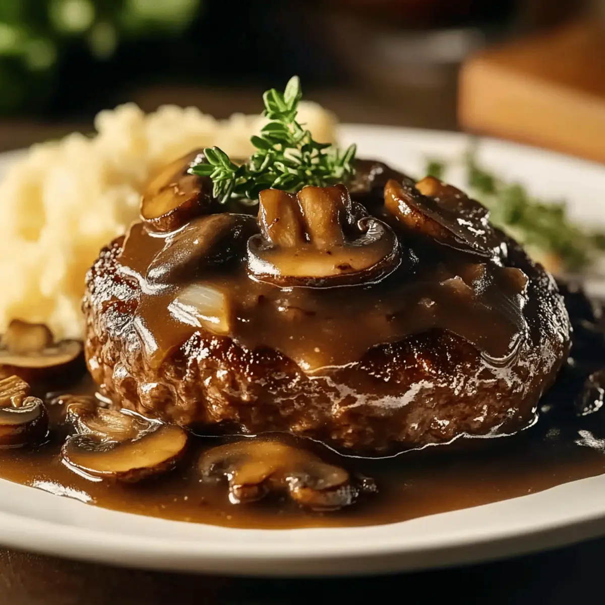 Salisbury Steak with Mushroom Gravy: Comfort Food Bliss