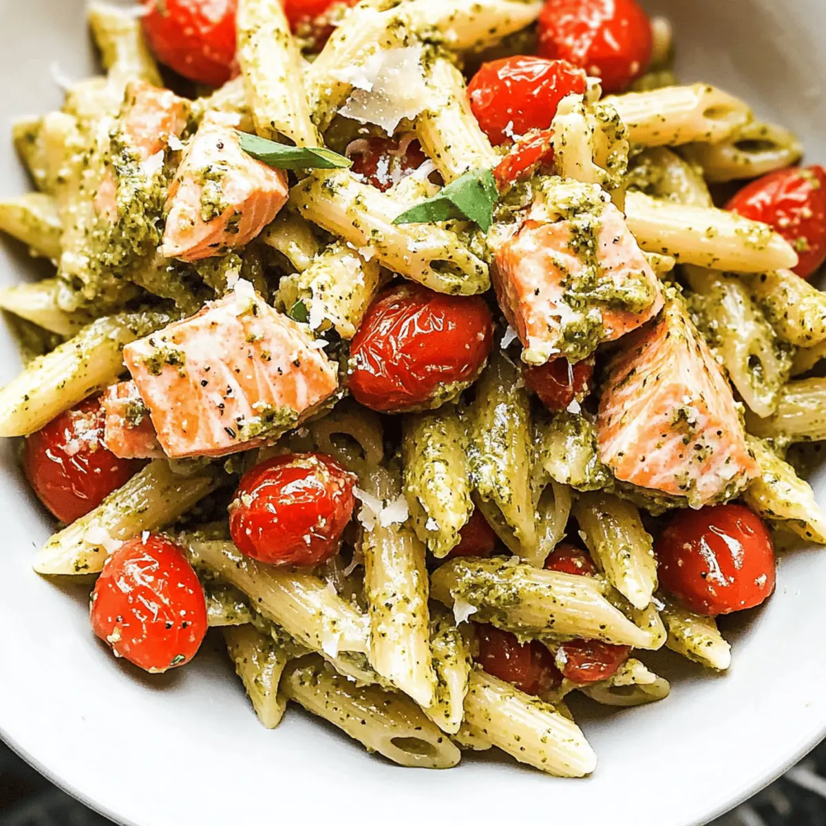 Salmon Pesto Pasta: A Quick and Creamy Family Delight