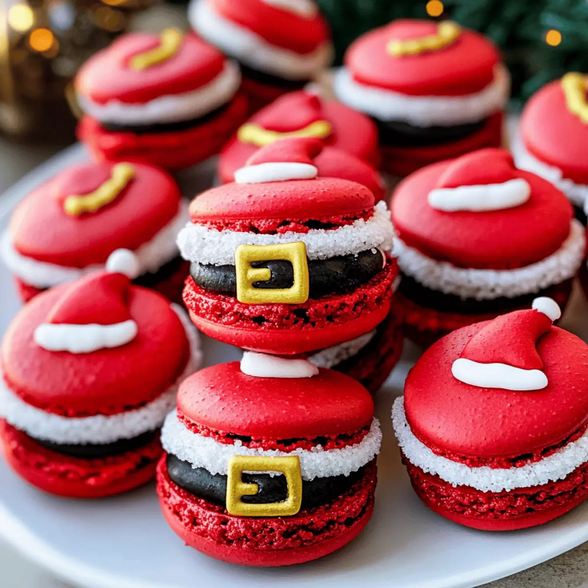 Delicious Santa Claus Macarons to Brighten Your Holidays