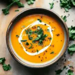 Spicy Butternut Squash and Sweet Potato Soup