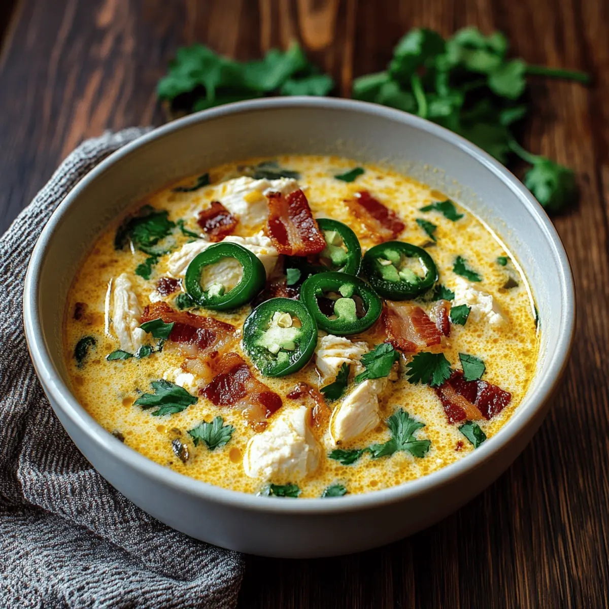 Creamy Spicy Jalapeño Popper Chicken Soup for Cozy Nights