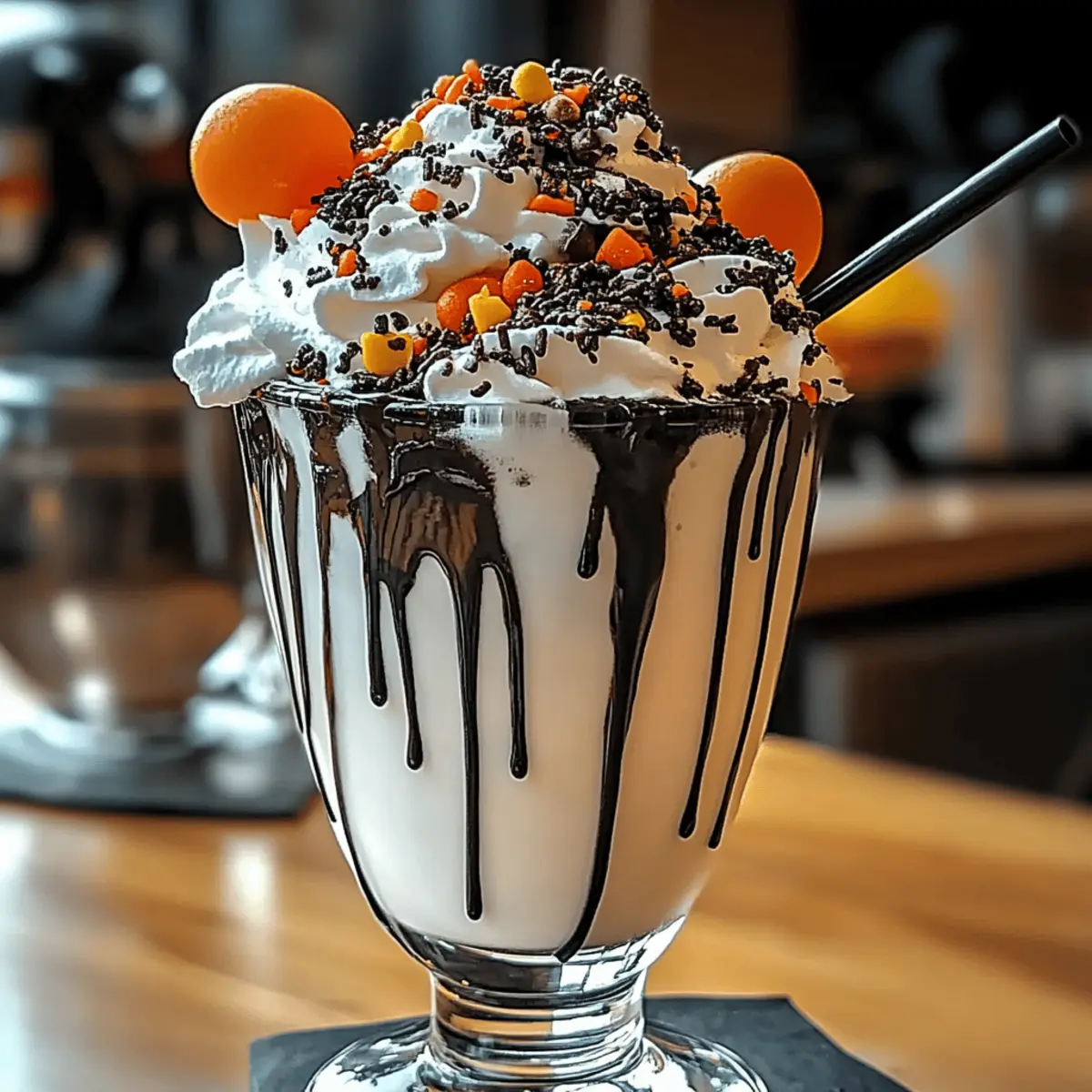 Deliciously Spooky Black Halloween Milkshake You’ll Love