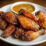 Sticky Honey Mustard Chicken Wings