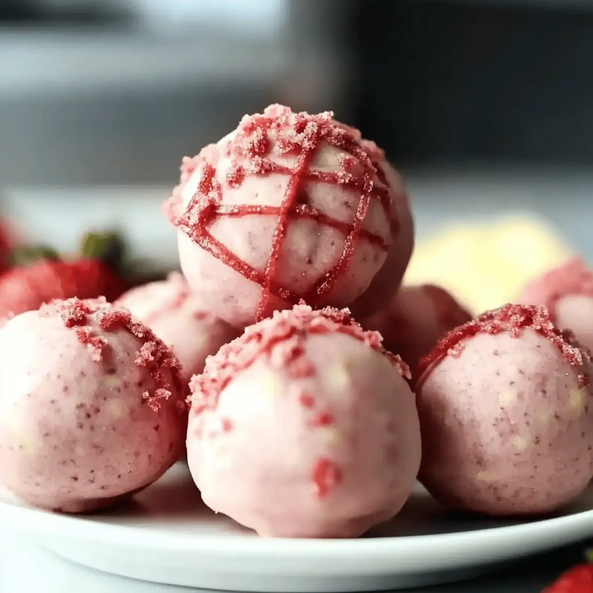 Delicious Strawberry Cheesecake Protein Balls for Guilt-Free Snacking
