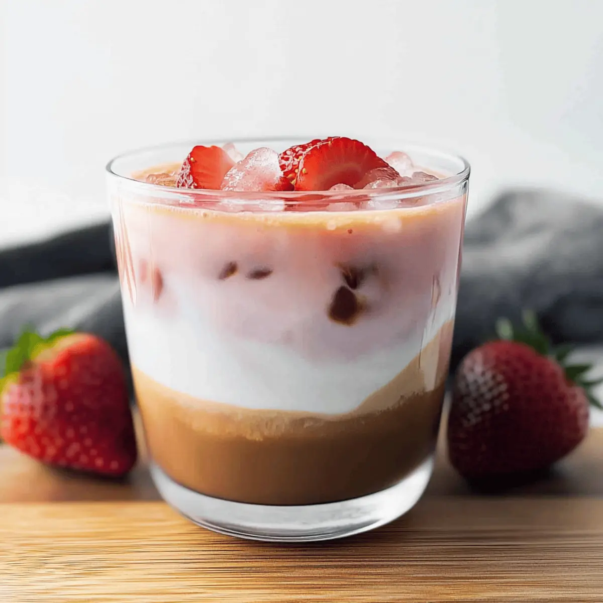 Refreshing Strawberry Milk Latte for Your Summer Vibes