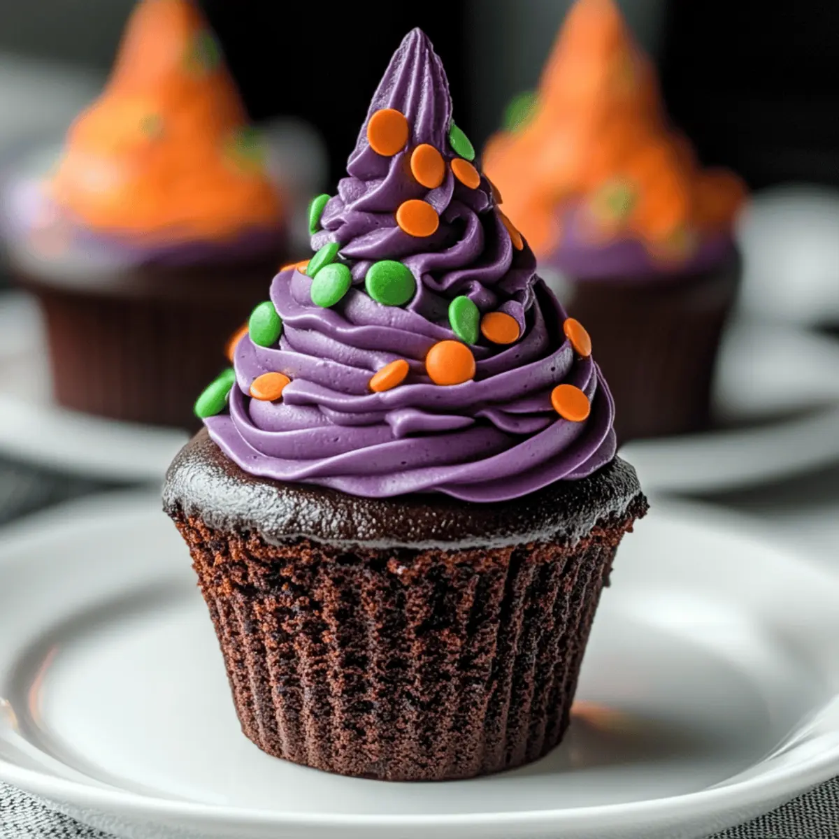 Witch Hat Cupcakes: Spooky Treats for Halloween Fun