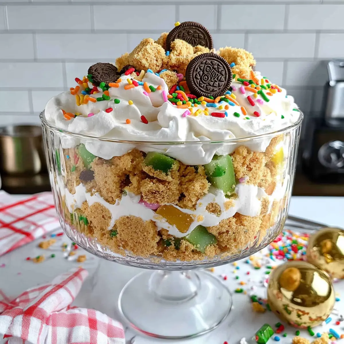 Delightful Funfetti Golden Oreo Trifle for Festive Fun