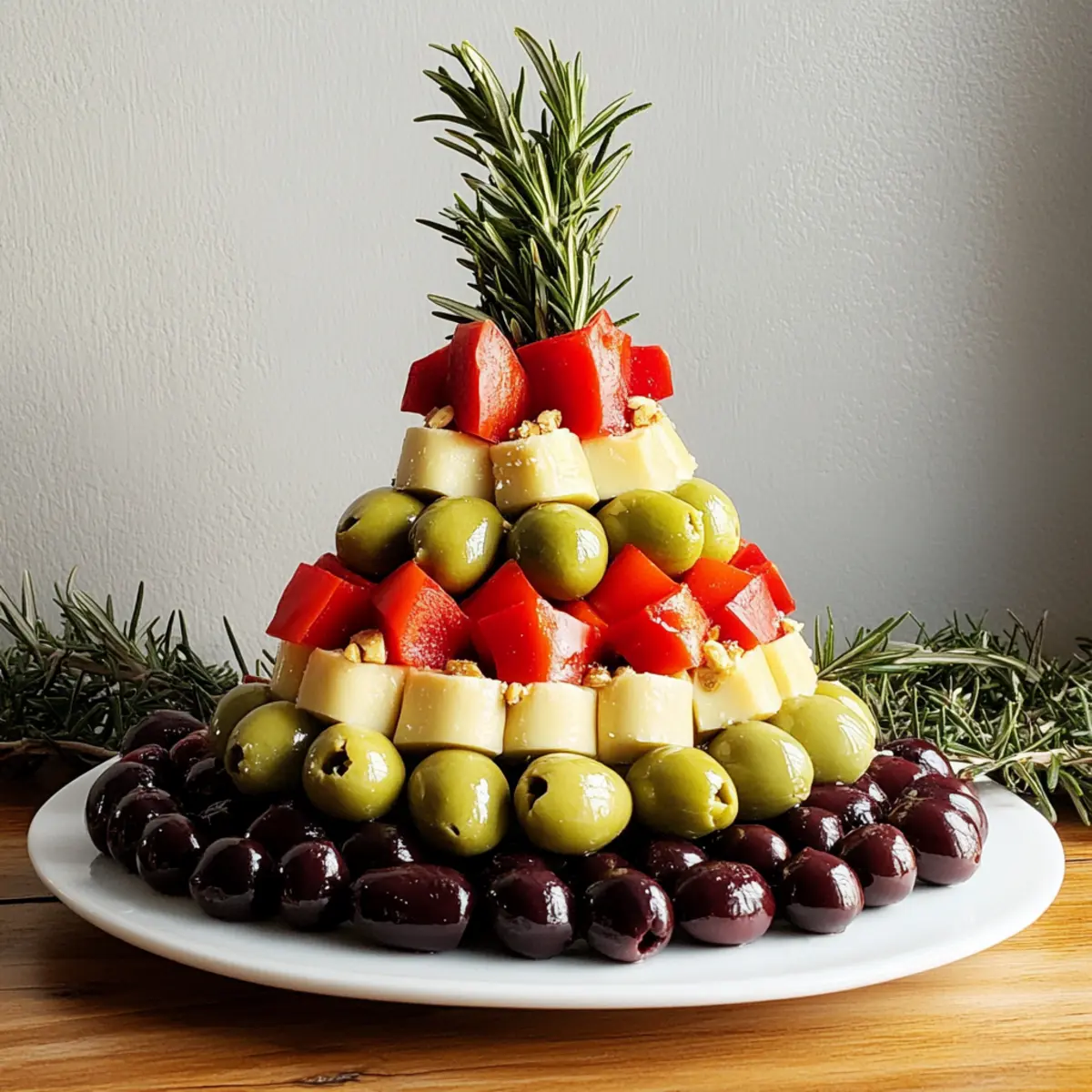 Creamy Antipasto Christmas Tree Cheese Ball for Festive Fun