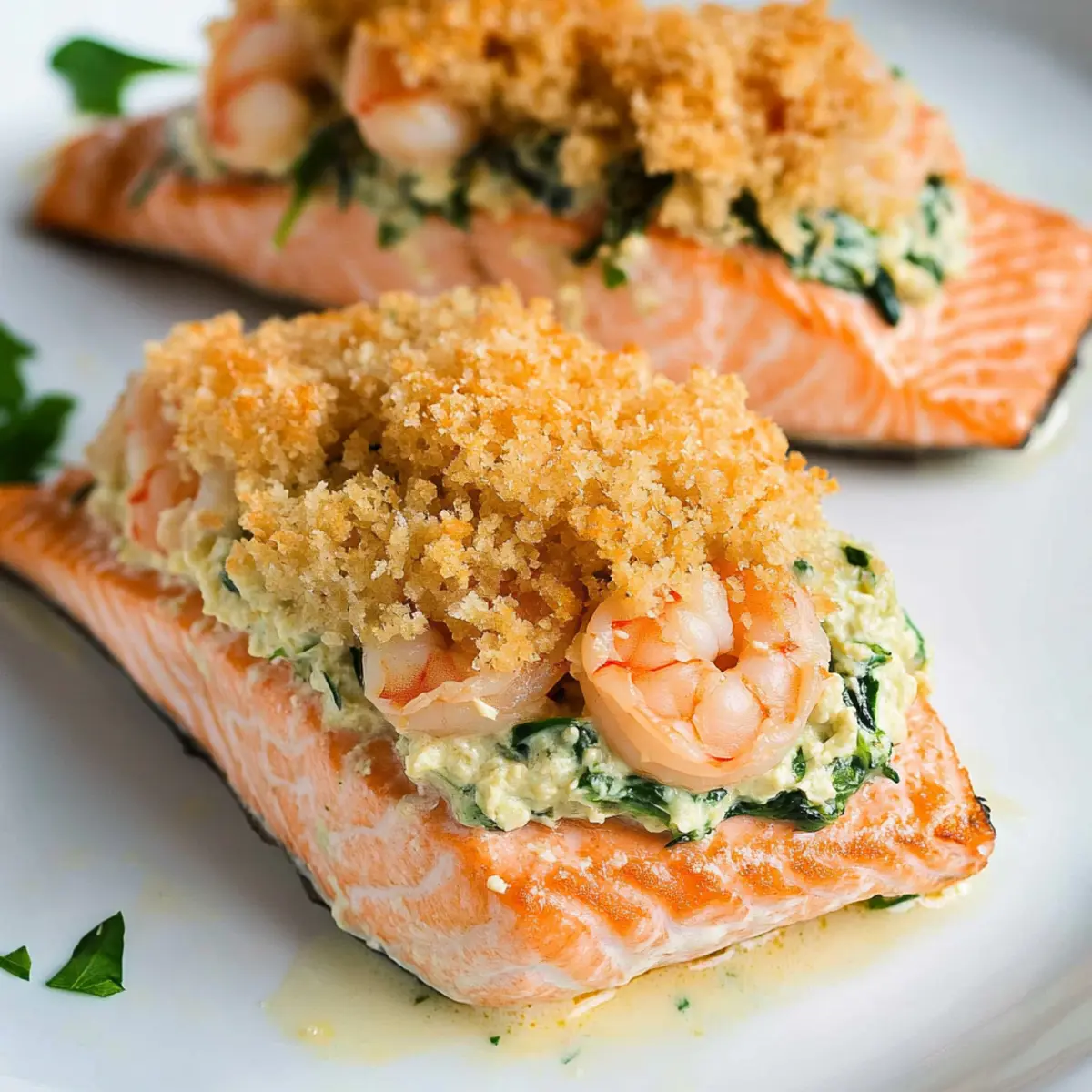 Shrimp Stuffed Salmon: A Creamy Seafood Delight for Dinner