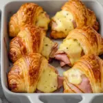 Baked Ham and Cheese Croissants