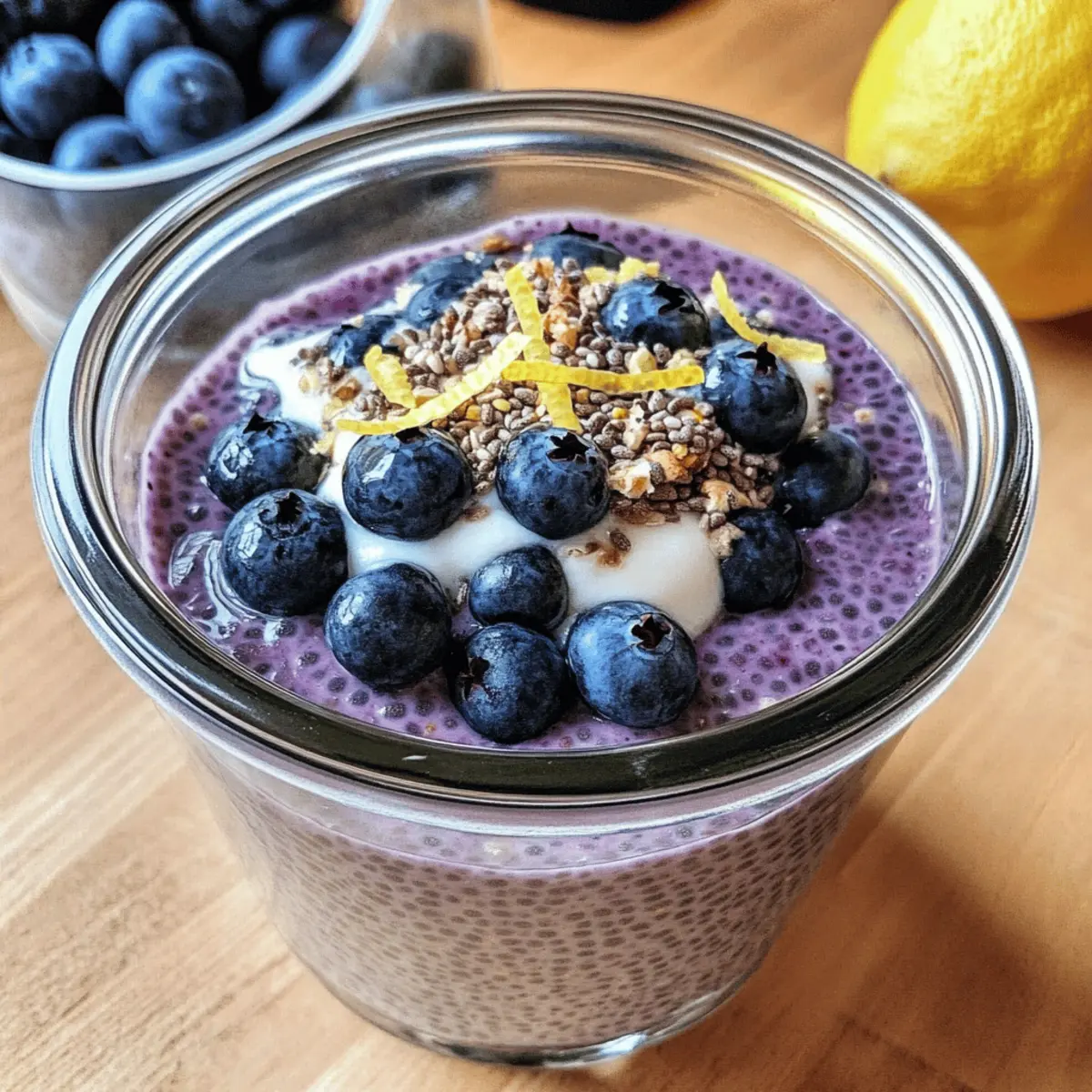 Blueberry Lemon Chia Pudding for a Bright, Healthy Start