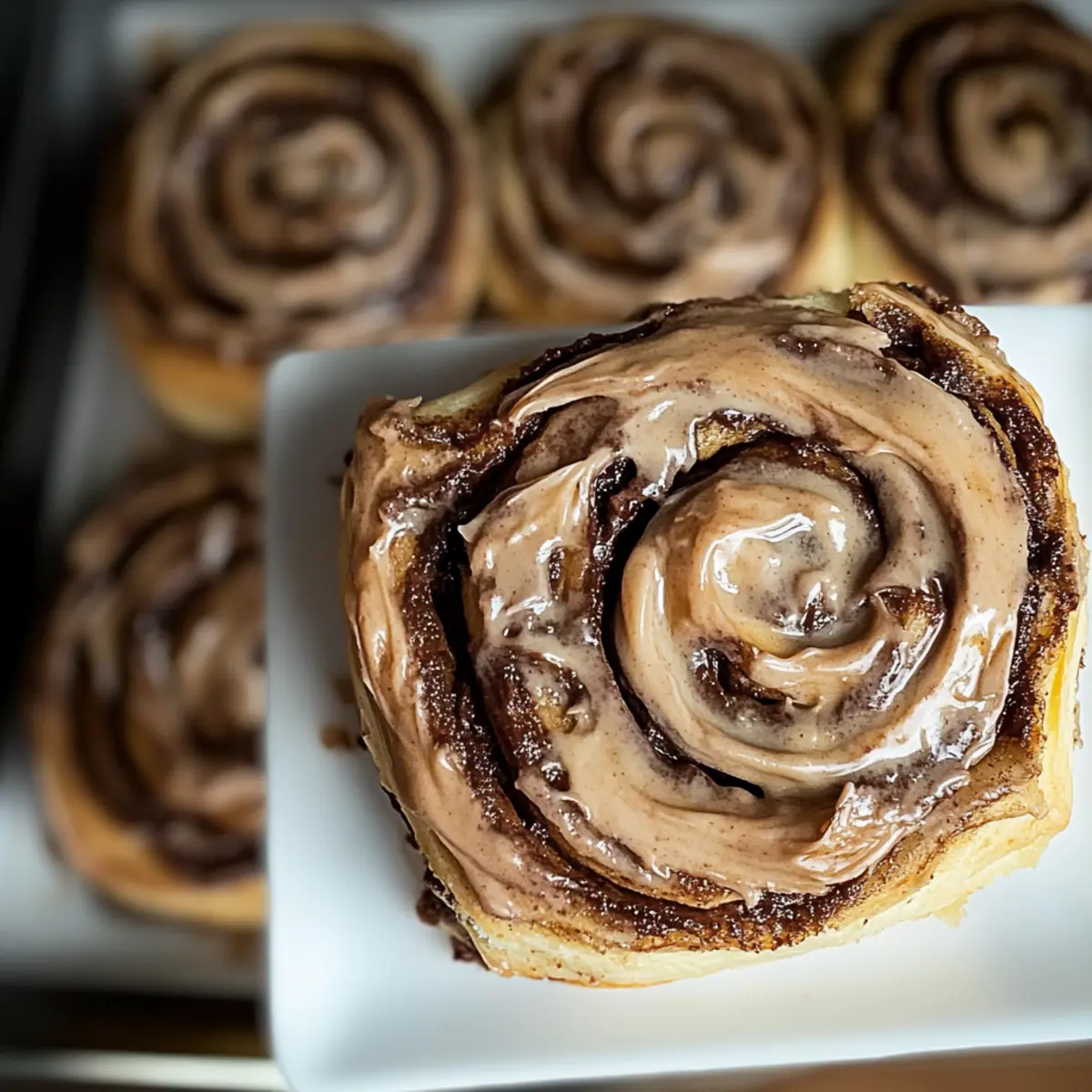 Chocolate Cinnamon Rolls with Espresso Cream Cheese Icing Delight