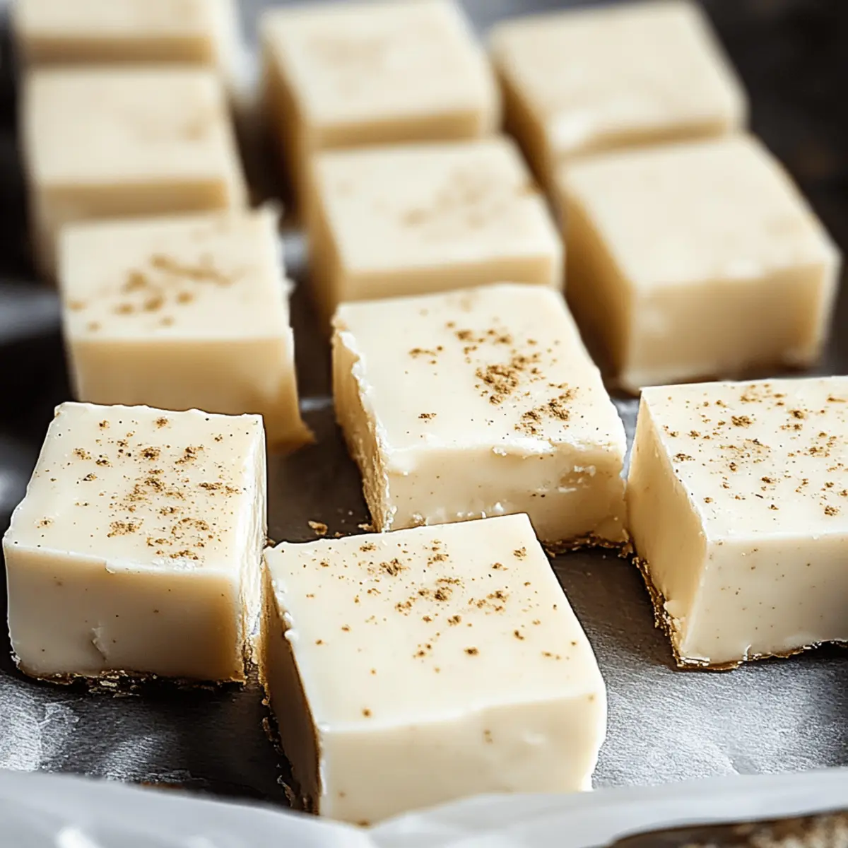 Creamy Christmas Eggnog Fudge for the Perfect Holiday Treat