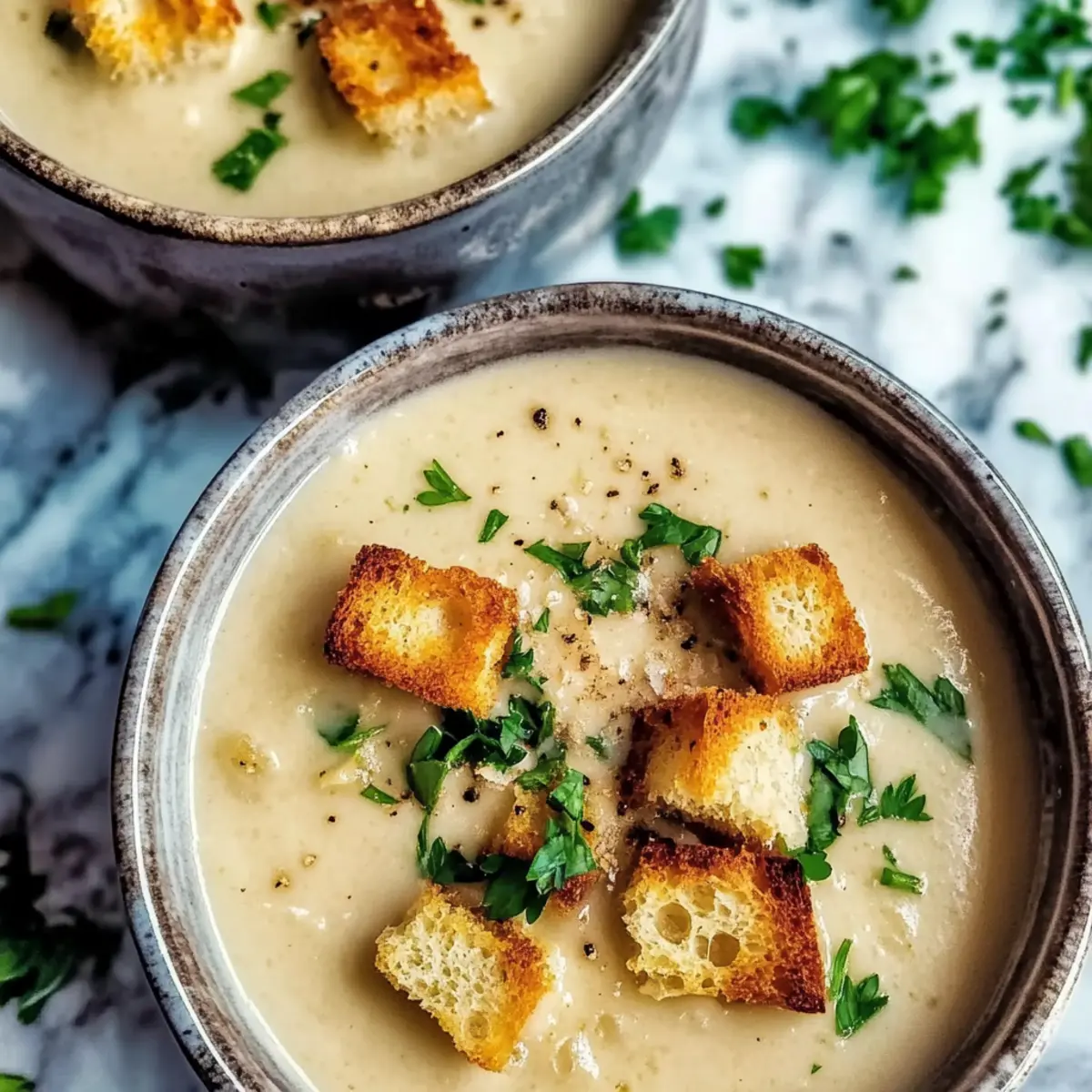 Classic Garlic Soup: Warm Up with Creamy Comfort Food