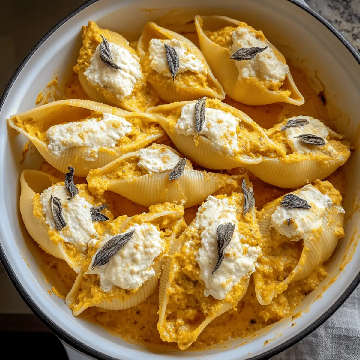 Creamy Pumpkin Ricotta Stuffed Shells for Cozy Fall Nights