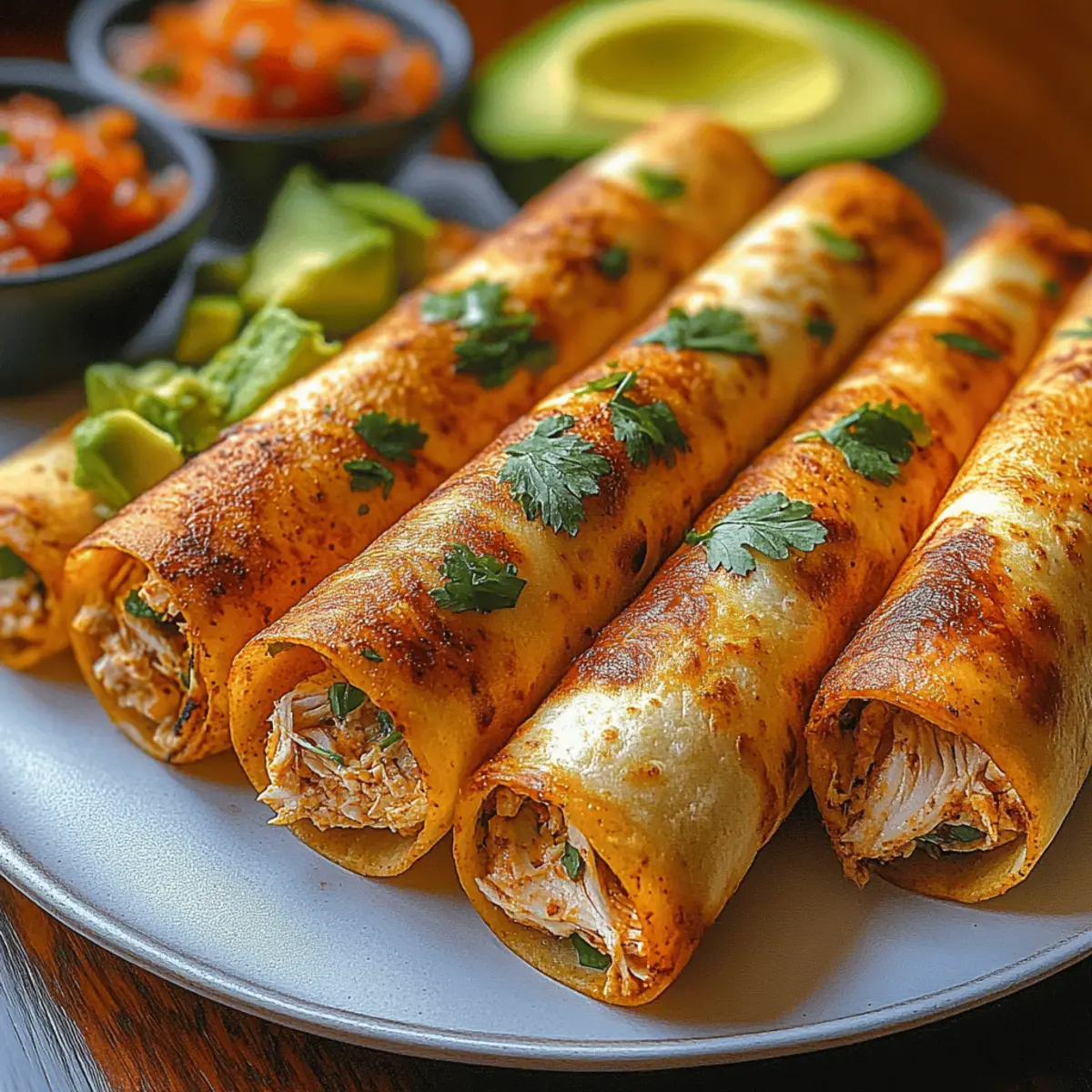 Crunchy Oven-Baked Chicken Taquitos for Flavorful Fun
