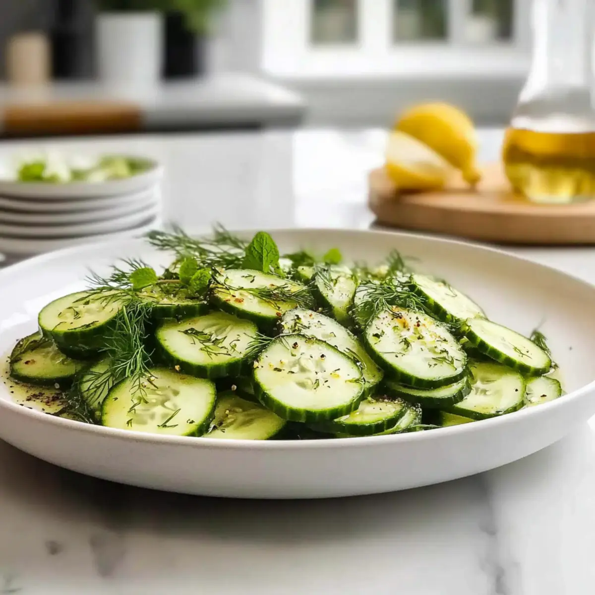 Crisp and Zesty Cucumber Salad Ready in 10 Minutes