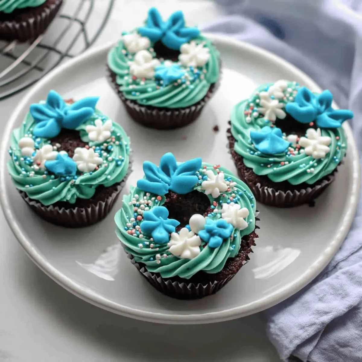 Delicious Festive Christmas Wreath Cupcakes for Family Fun!