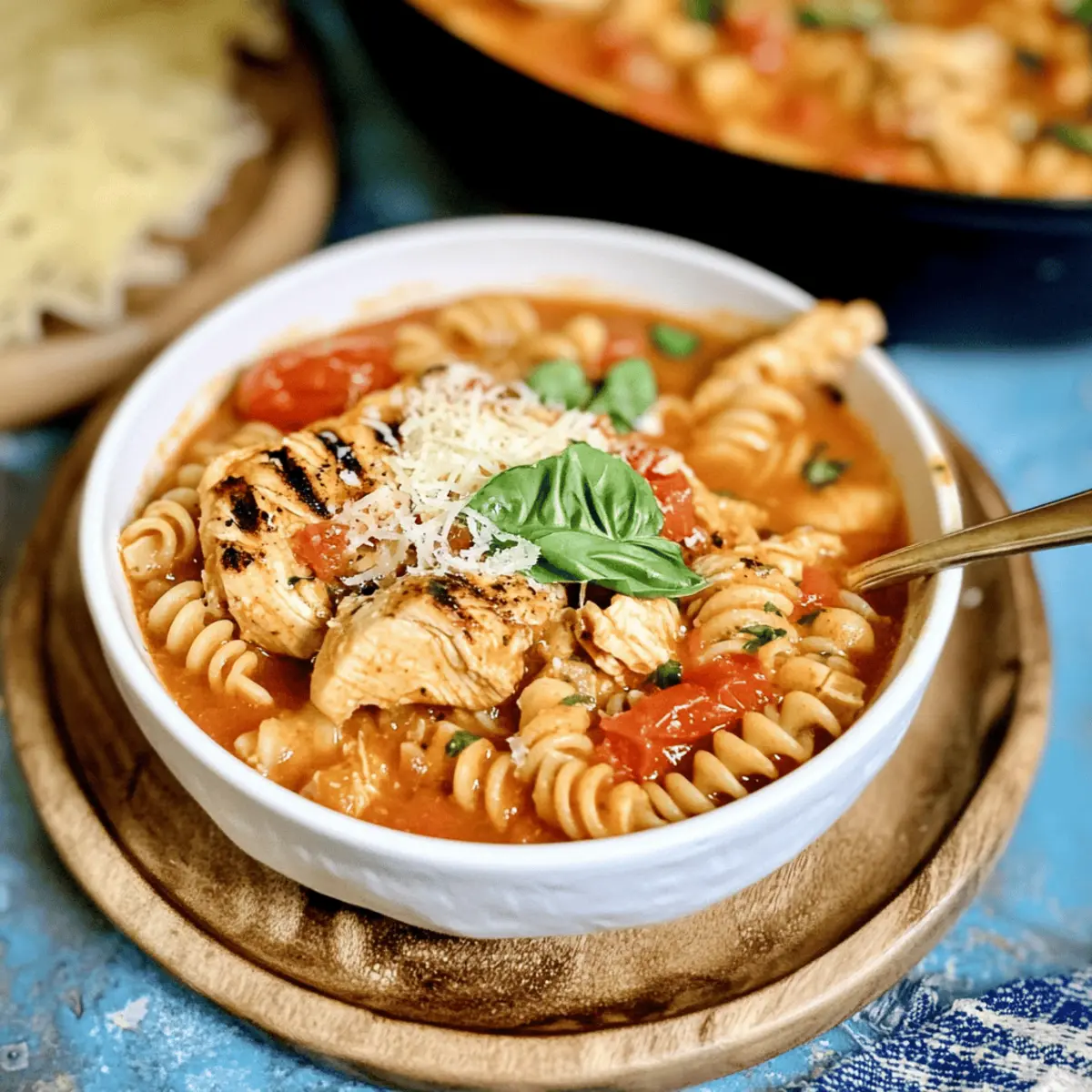 Grilled Chicken Parmesan Soup: Comfort in Every Bowl