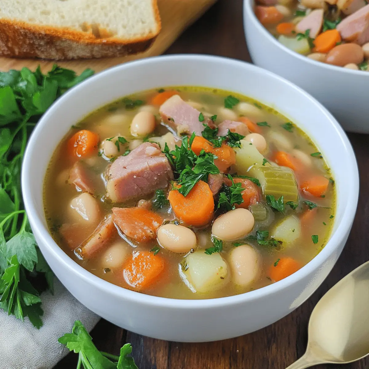 Savory Ham and White Bean Soup: A Comforting Bowl to Savor