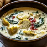 Lemony Tuscan Artichoke Soup