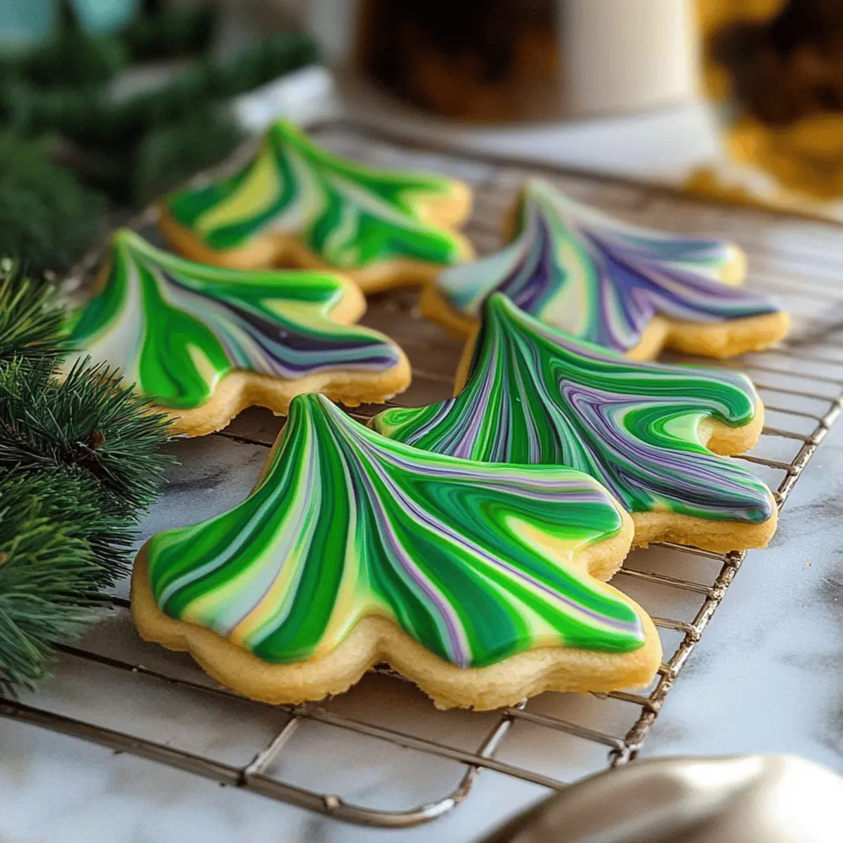 Marbled Sugar Cookies That Wow with Easy Icing Swirls