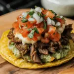 Mexican Tostadas de Carne Asada
