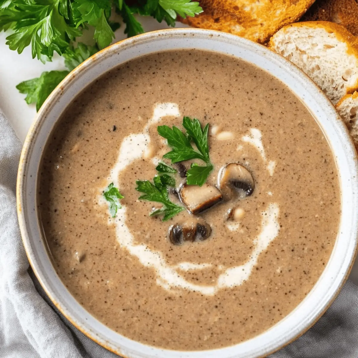 Creamy Mushroom Soup to Warm Your Heart and Soul