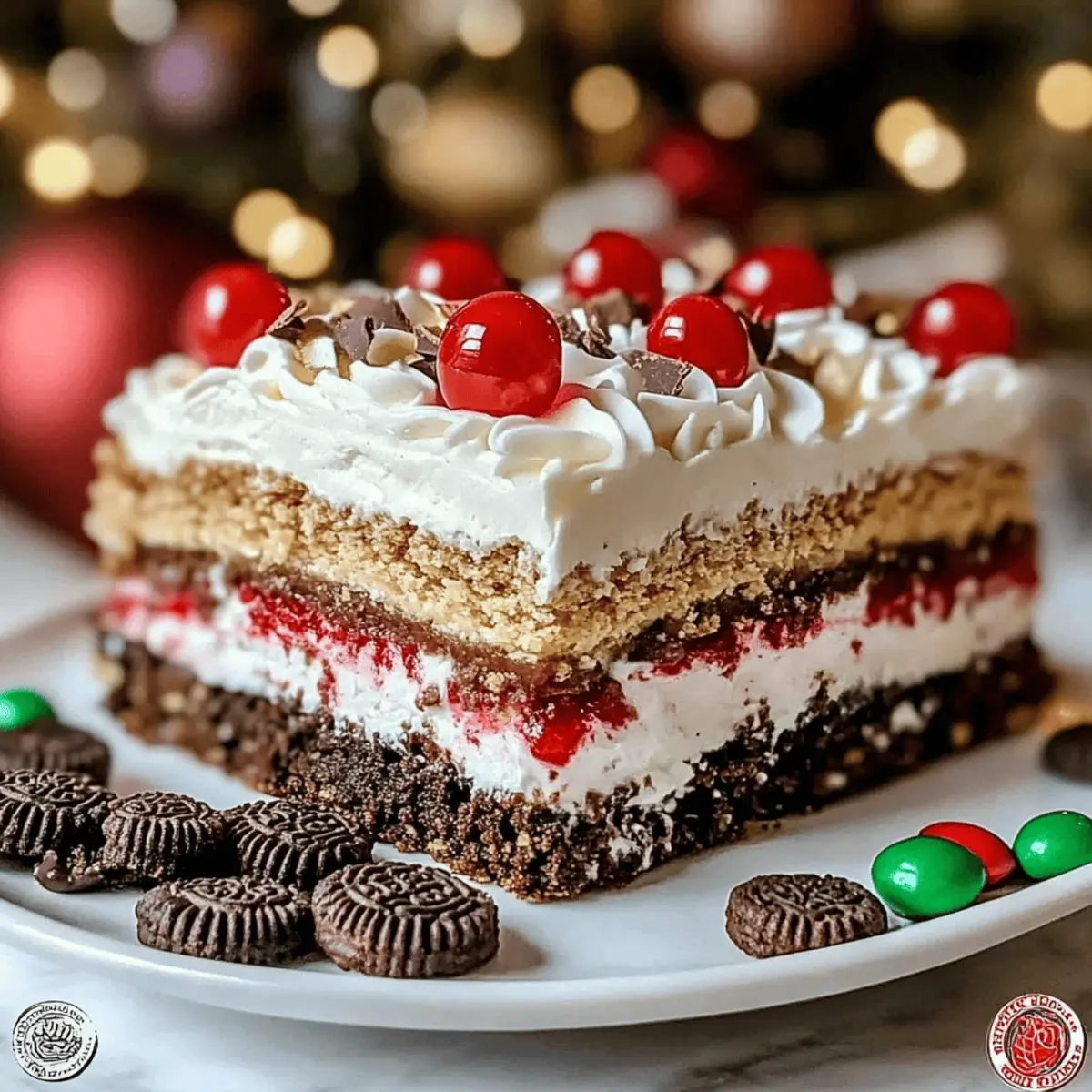 Delicious No-Bake Cookie Lasagna for Effortless Holiday Cheer