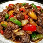 Pepper Steak with Bell Peppers and Onion