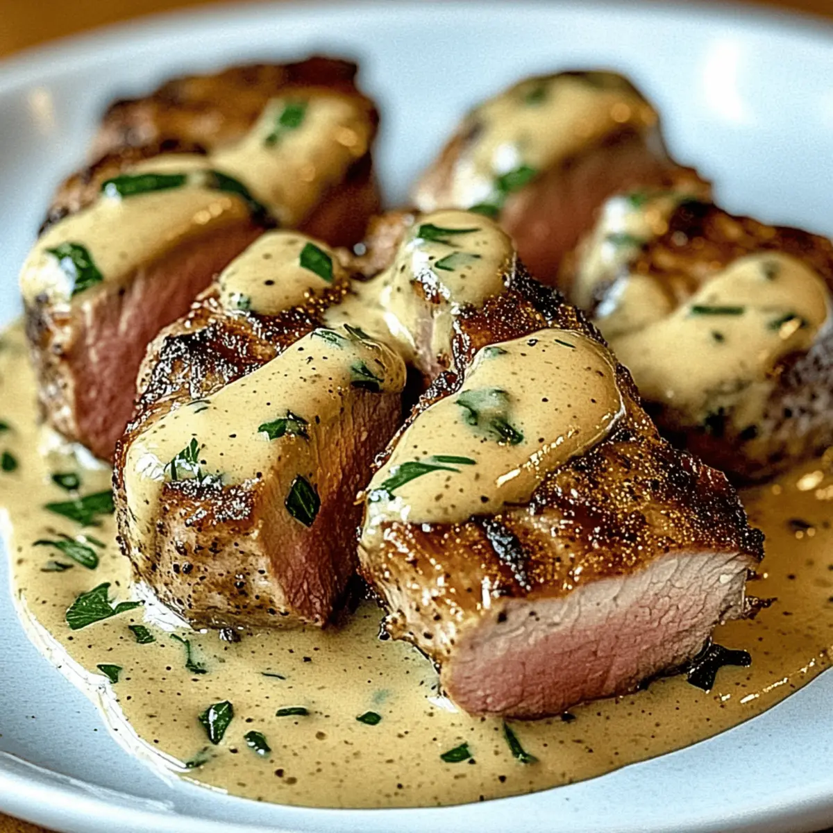 Pork Tenderloin with Dijon Cream Sauce for Effortless Elegance
