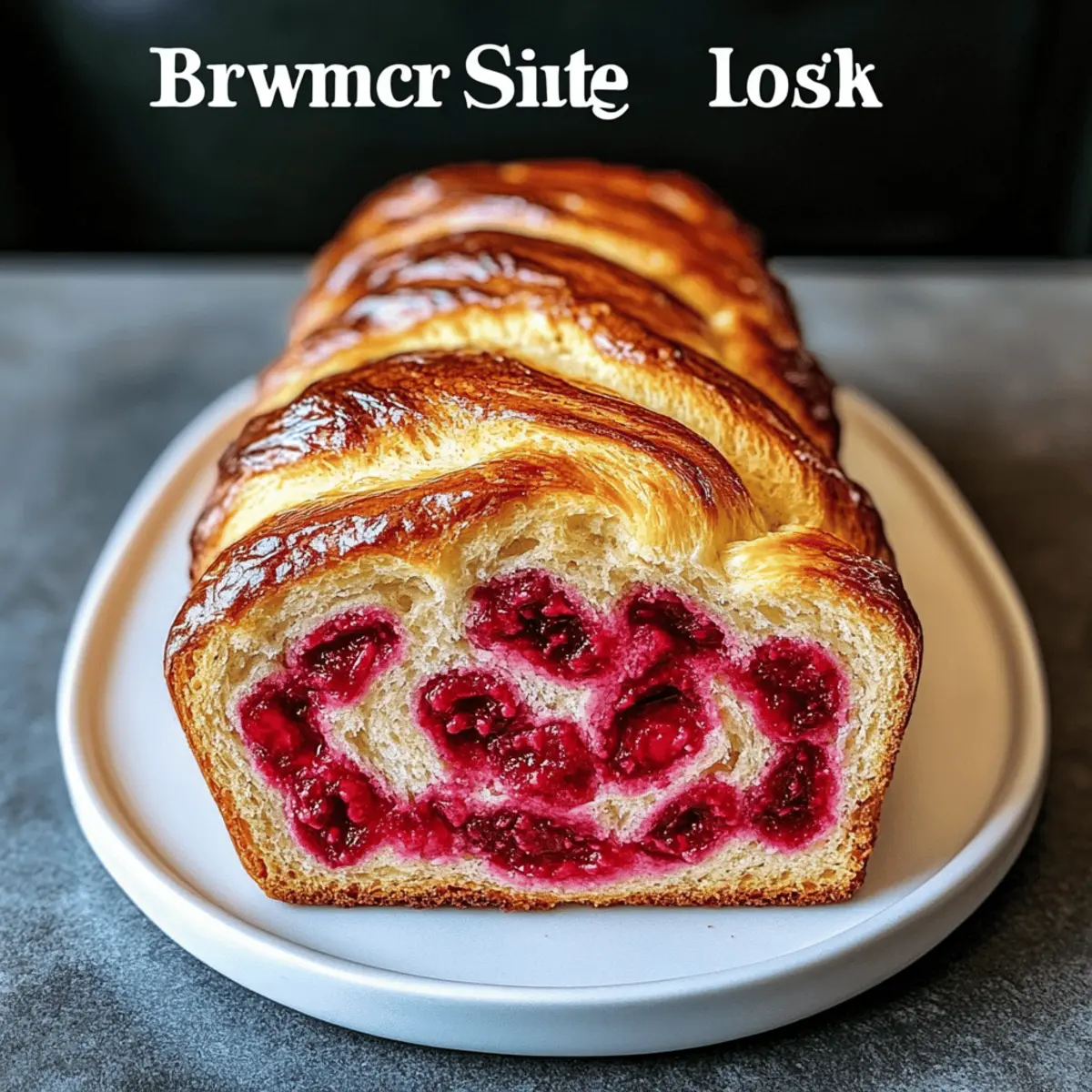 Raspberry Swirl Brioche Loaf: A Festive Treat to Savor