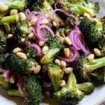 Roasted Broccoli with Pickled Shallots and Peanuts