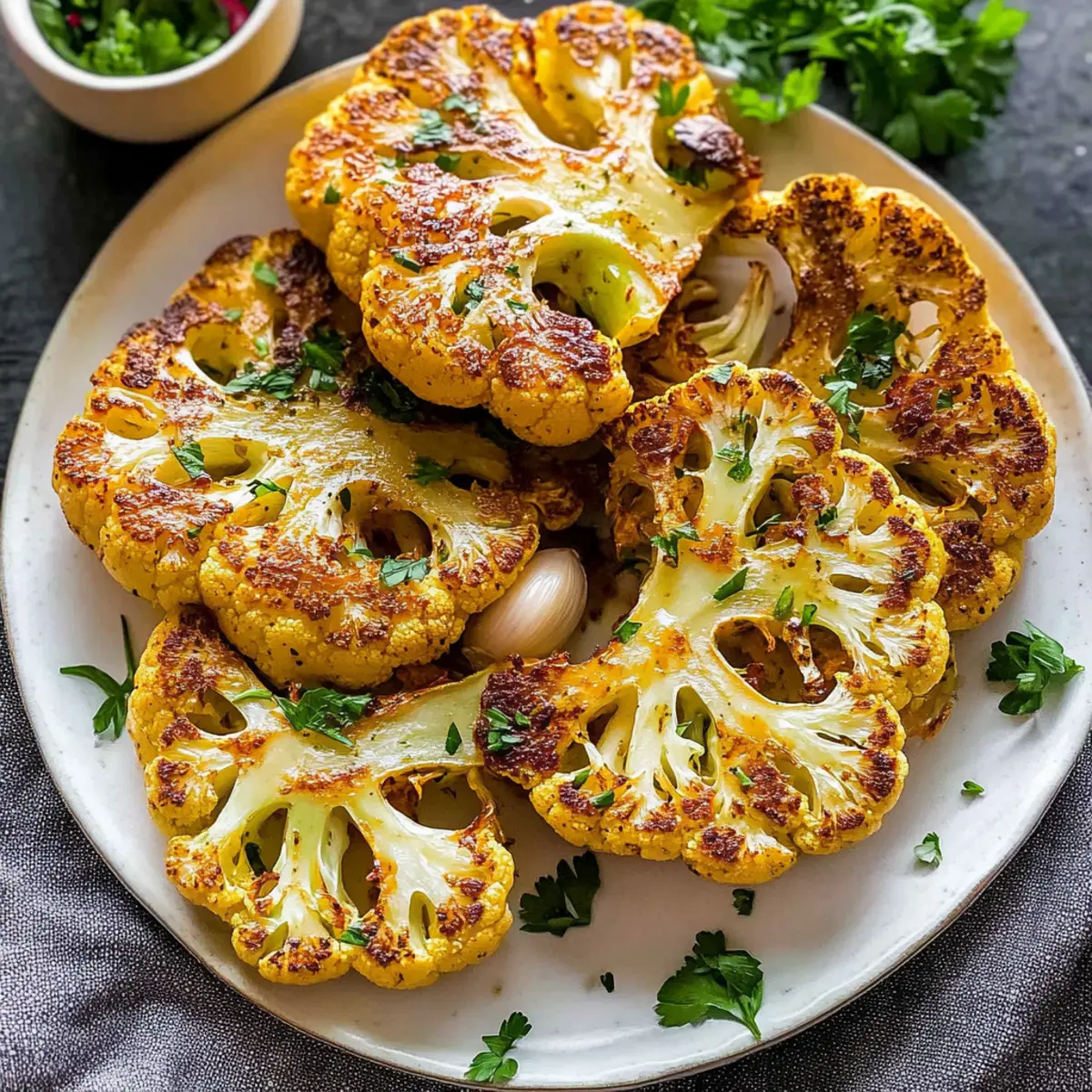 Savory Roasted Cauliflower Steaks for a Flavorful Meal