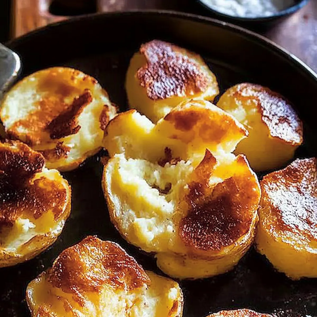 Irresistibly Creamy Smashed Roasted Potatoes Recipe