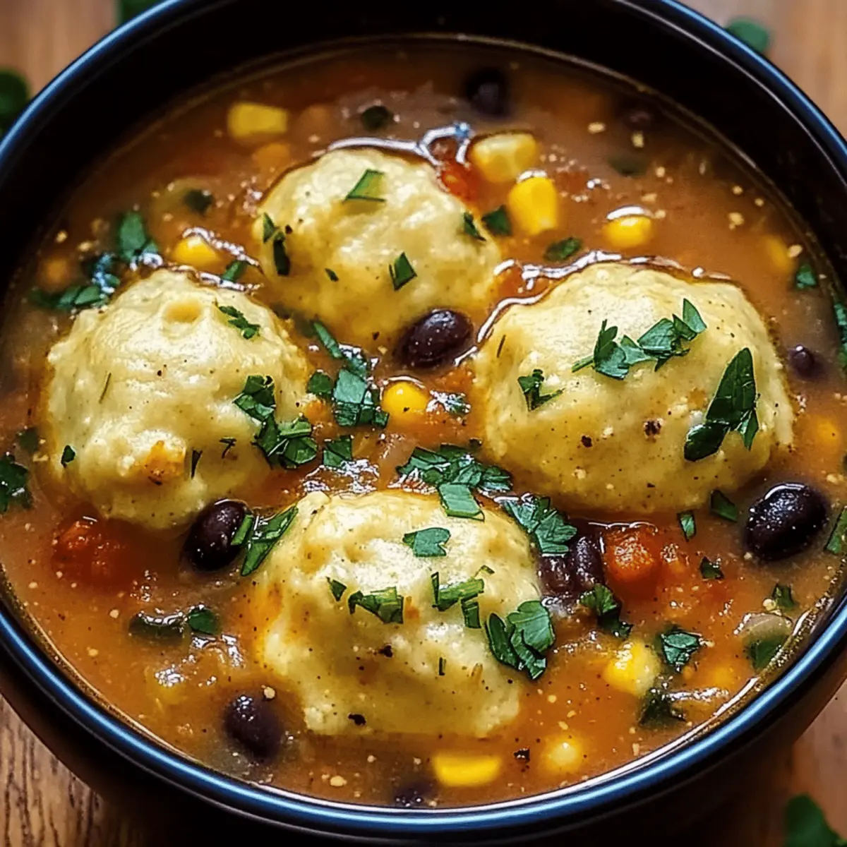 Pamper Yourself with Tamale Soup and Fluffy Dumplings