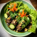 Thai Basil Beef Rolls