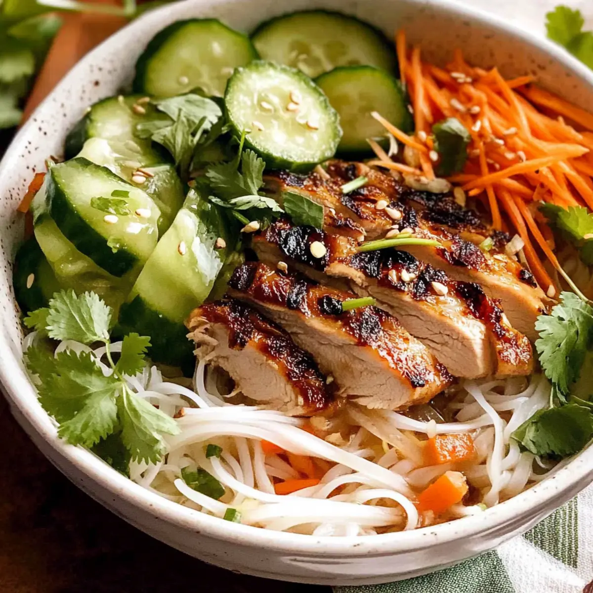 Vietnamese Noodles with Lemongrass Chicken: A Flavorful Escape
