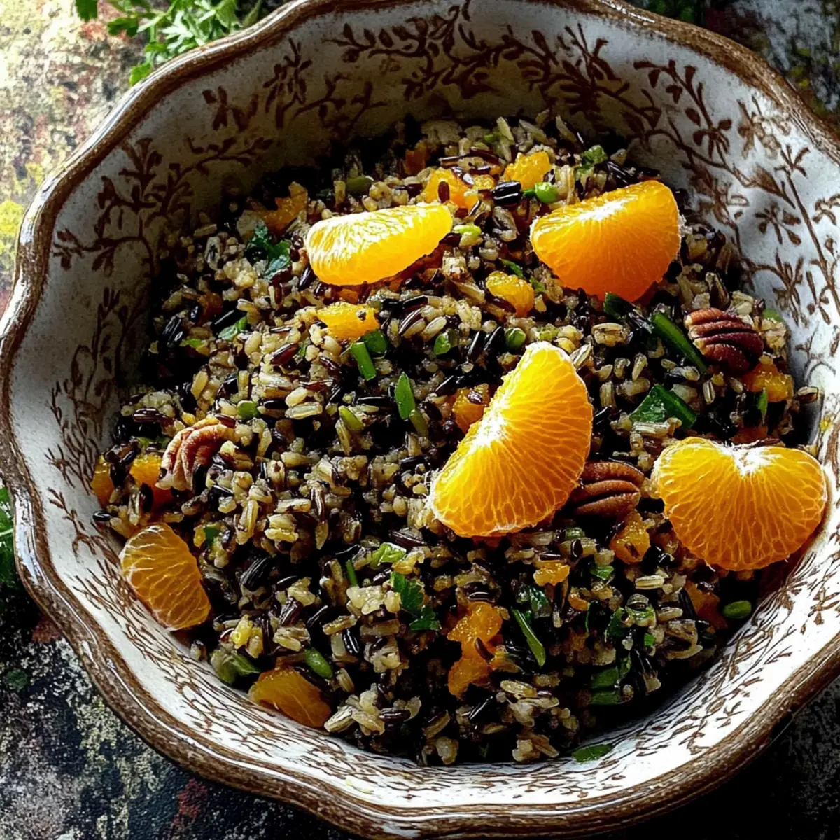 Wild Rice, Farro, and Tangerine Salad for a Zesty Boost
