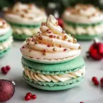Christmas Tree Cake Macarons