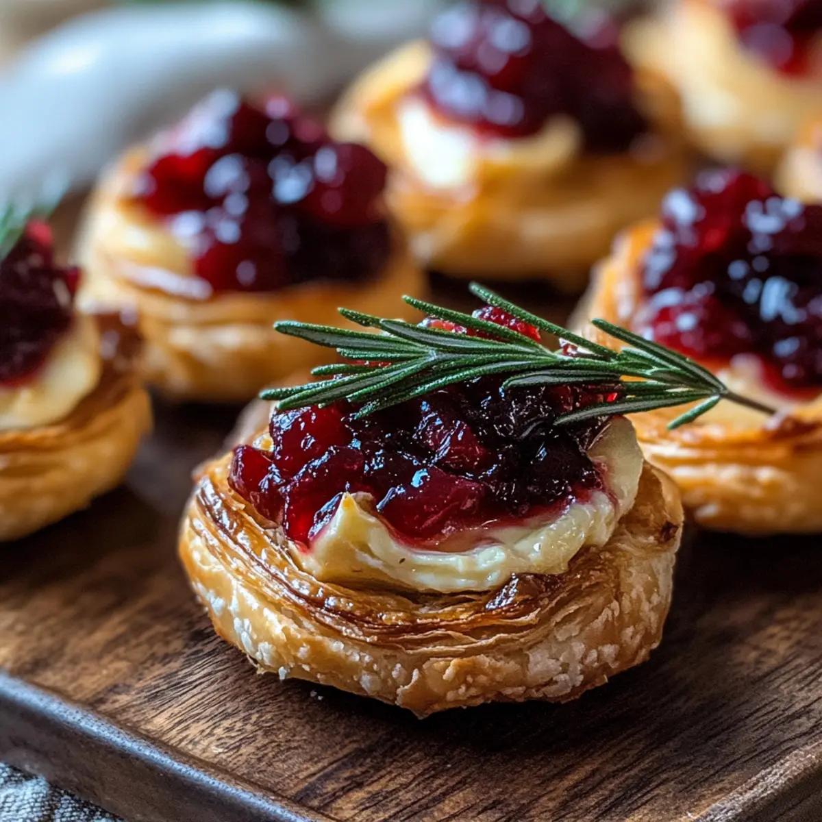 Baked Cranberry Brie Bites: Effortless Elegance for Holidays