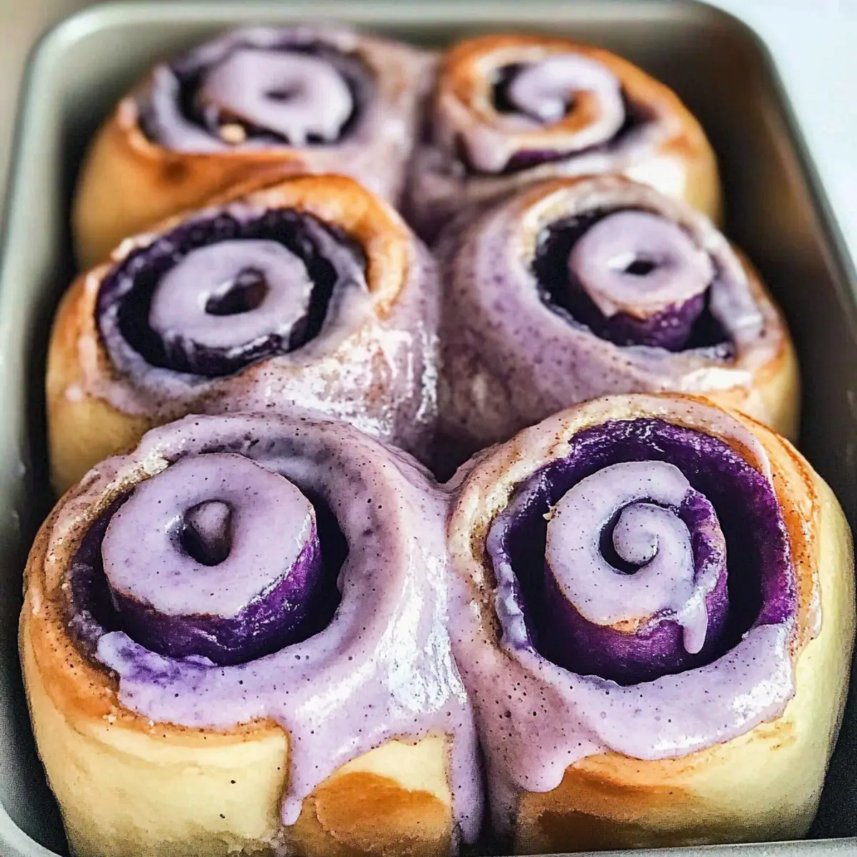 Delicious Ube Cinnamon Rolls for a Cozy Brunch Treat