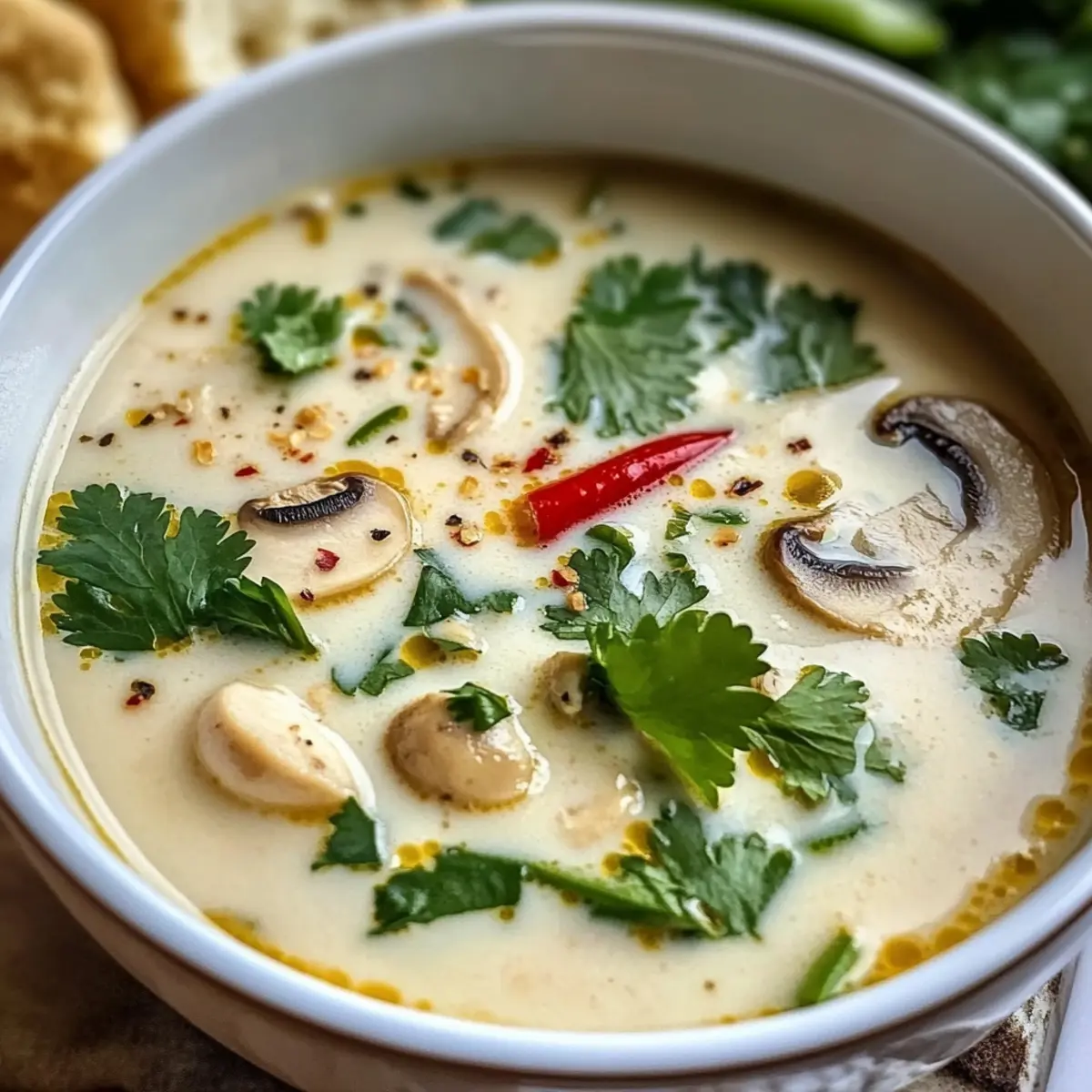 Creamy Tom Kha Gai Soup: A Cozy Thai Delight at Home