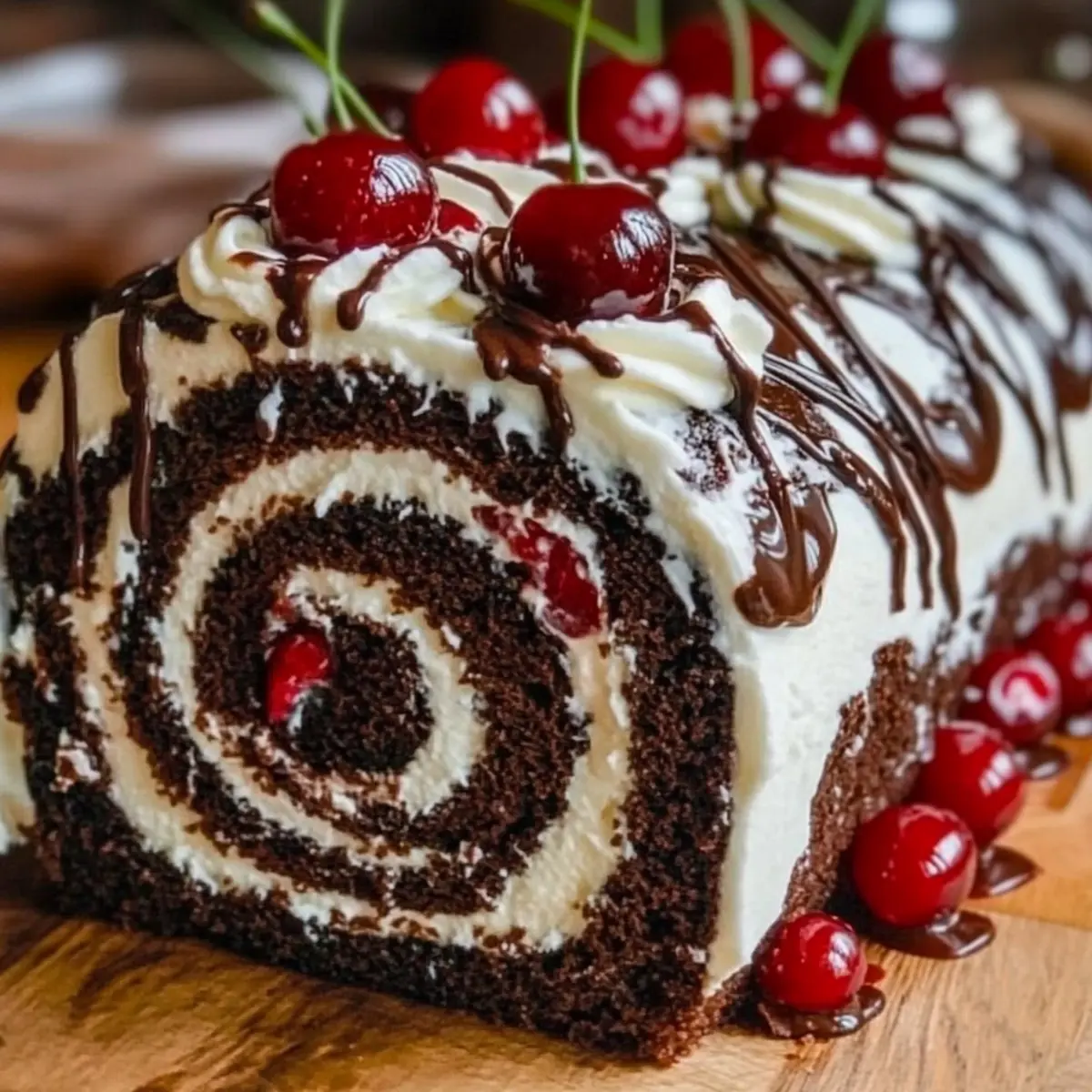 Decadent Black Forest Cake Roll: A Showstopper Dessert Delight